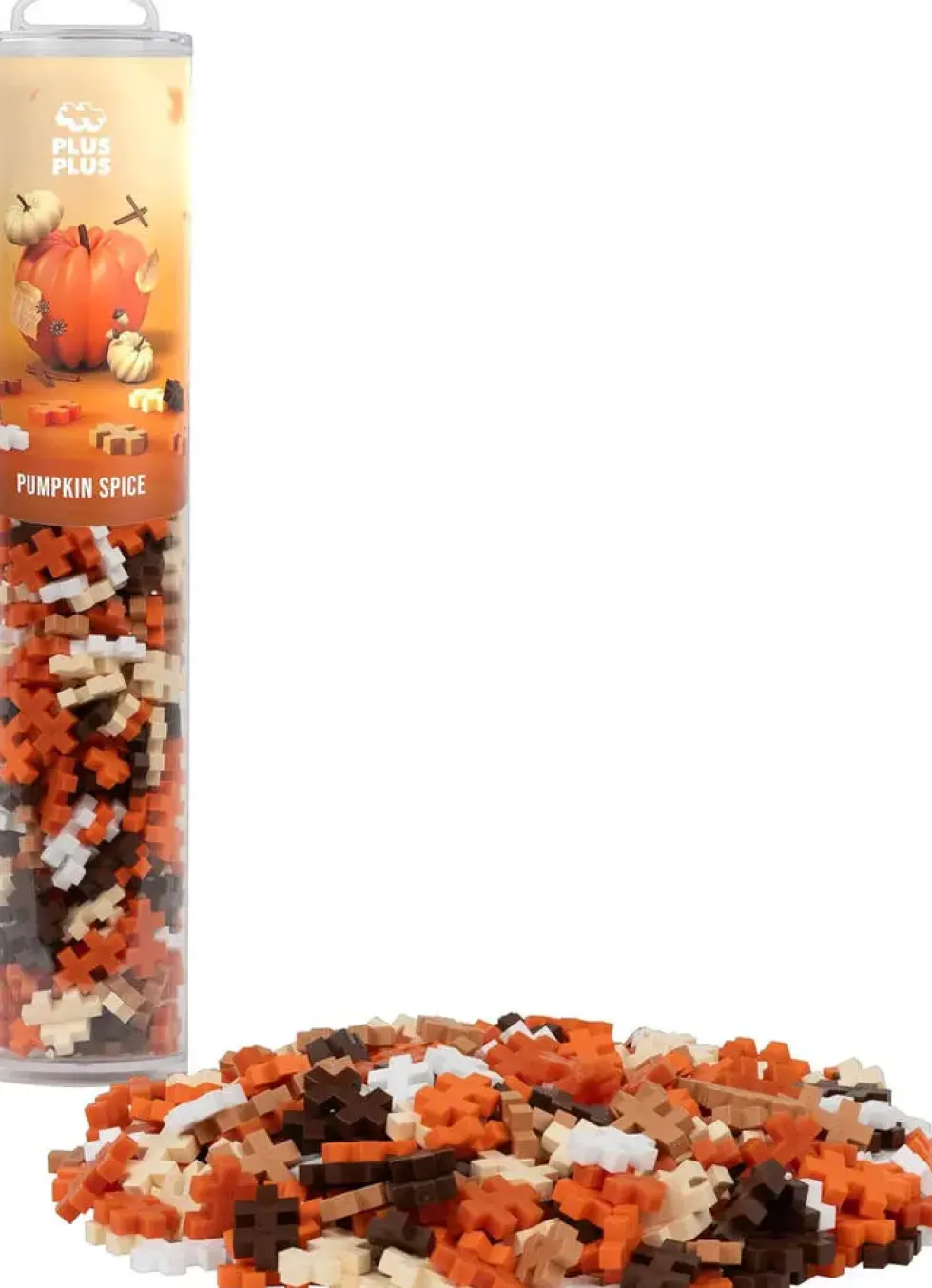 PLUS PLUS -TUBE CITROUILLE EPICEE - 240PIECES