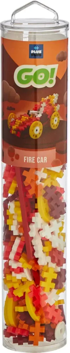PLUS PLUS -TUBE 200 PIECES VOITURE FEU