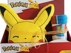 POKEMON - BUNDLE COUSSIN 35 X 35 ET PLAID 100 x 140 CM