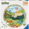 POKEMON EN FLEURS - PUZZLE ROND 500 PIECES