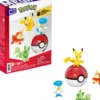 POKEMON - 4 FIGURINES A CONSTRUIRE ET 1 POKEBALL EQUIPE DE LA REGION DE PALDEA