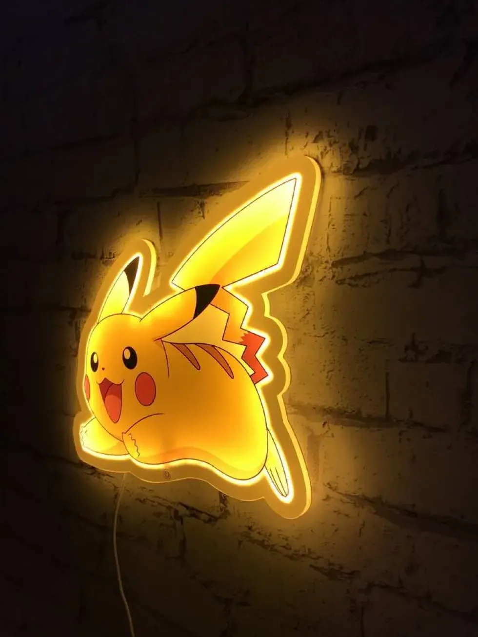 POKEMON - PIKACHU STYLE NEON LAMPE LED MURALE