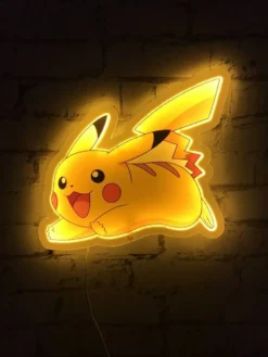 POKEMON - PIKACHU STYLE NEON LAMPE LED MURALE