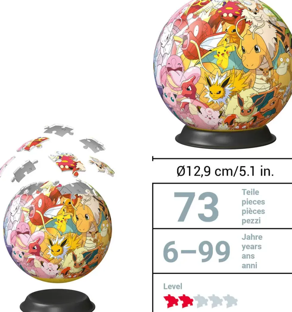 POKEMON -PUZZLE 3D BALL 72 PIECES