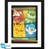POKEMON - TIRAGE ENCADRE "STARTERS ECARLATE ET VIOLET" (30X40) X2*