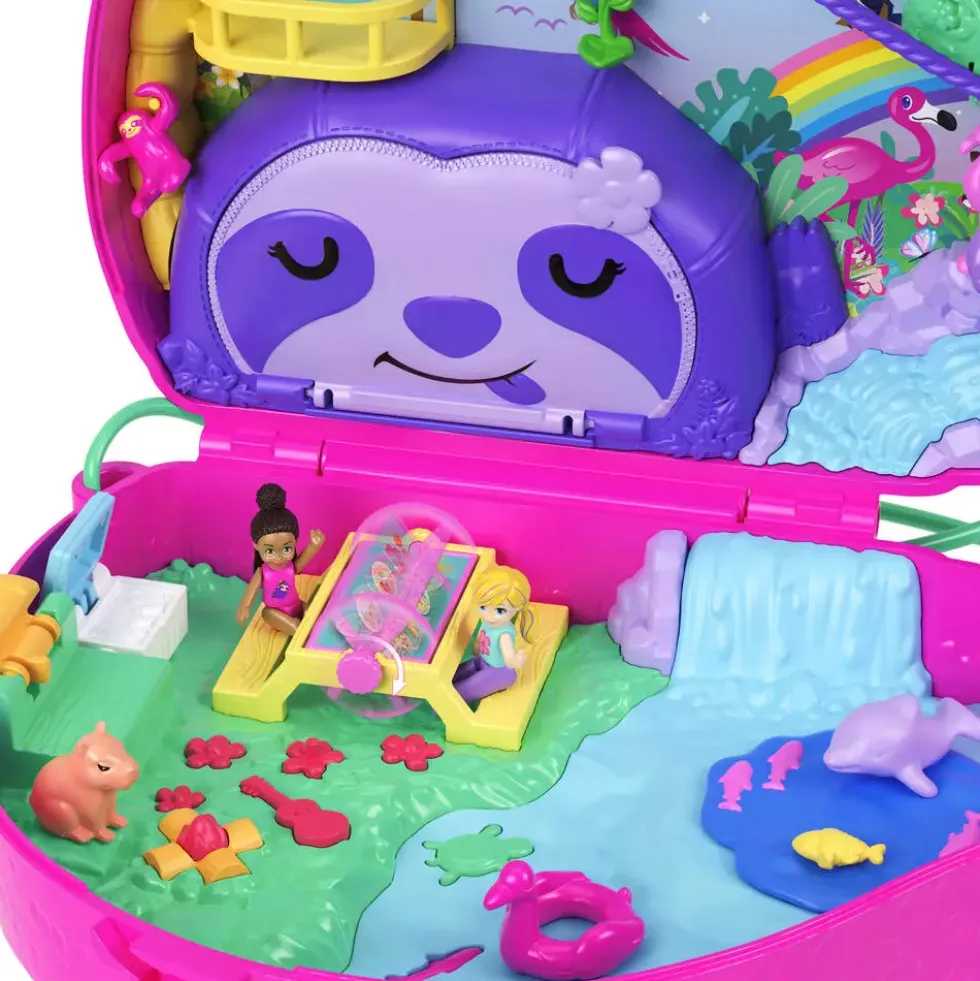 POLLY POCKET - COFFRET 2 EN 1 LA FAMILLE DES PARESSEUX