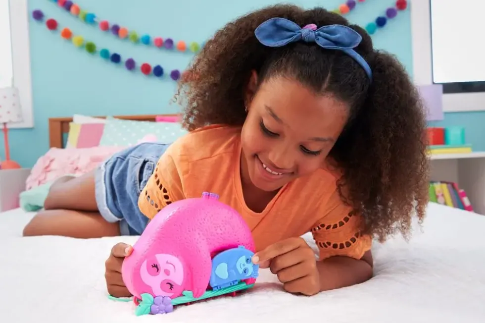 POLLY POCKET - COFFRET 2 EN 1 LA FAMILLE DES PARESSEUX