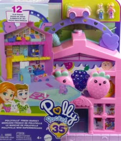 POLLY POCKET - COFFRET LE MARCHE DE POLLYVILLE