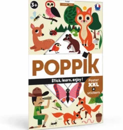 POPPIK DISCOVERY - POSTER A STICKER - LA FORET