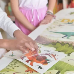 POPPIK DISCOVERY - POSTER A STICKER - LES DINOSAURES