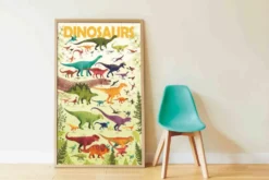 POPPIK DISCOVERY - POSTER A STICKER - LES DINOSAURES