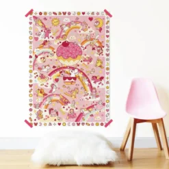 POPPIK - POSTER CREATIF A STICKER - LICORNES