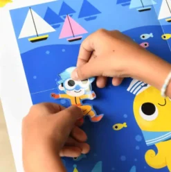 POPPIK - POSTER CREATIF A STICKER - LA MER