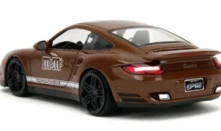1/24 PORSCHE 911 TURBO W/METM'S BROWN FIGURE BROWN METALLIC HOLLYWOOD RIDES 2007