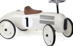 PORTEUR VOITURE VINTAGE BLANC CREME