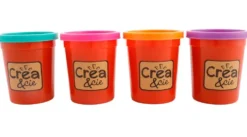 4 POTS DE PATE A MODELER - COULEURS VIVES