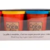 4 POTS DE PATE A MODELER - COULEURS PRIMAIRES