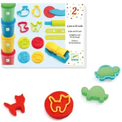 4 POTS ET 21 OUTILS PATE A MODELER