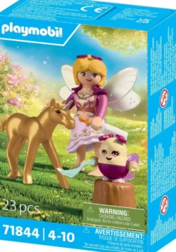 POULAIN LICORNE DORE AVEC FEE - 71844