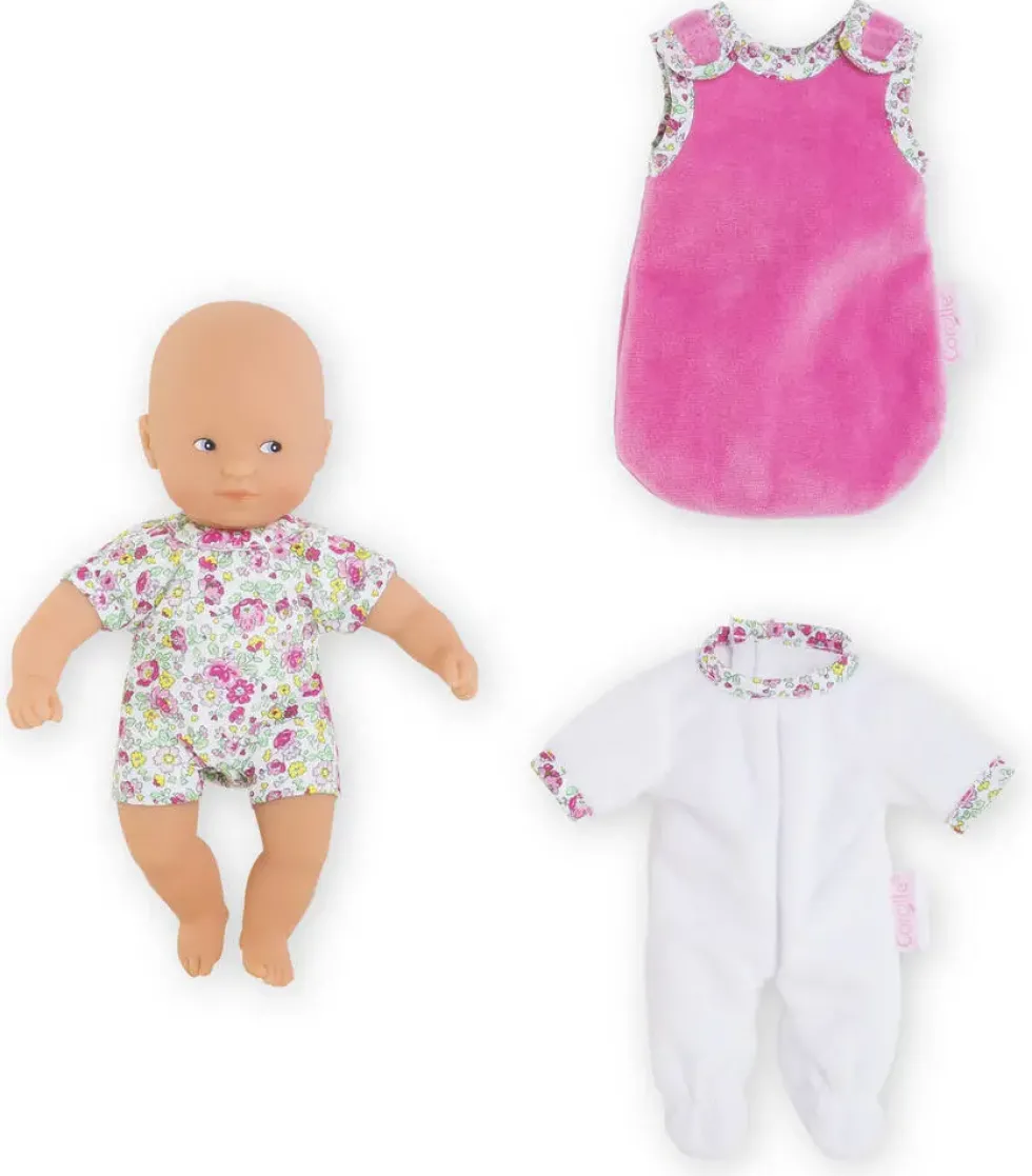 POUPON MINI CALIN BONNE NUIT JARDIN EN FLEURS 20 CM - COROLLE MON PREMIER POUPON