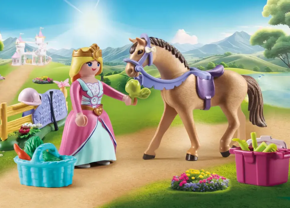 PRINCESSE CAVALIERE AVEC CHEVAL - 71801
