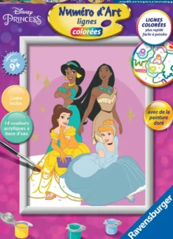 PRINCESSES DISNEY - NUMERO D'ART - 18X24CM