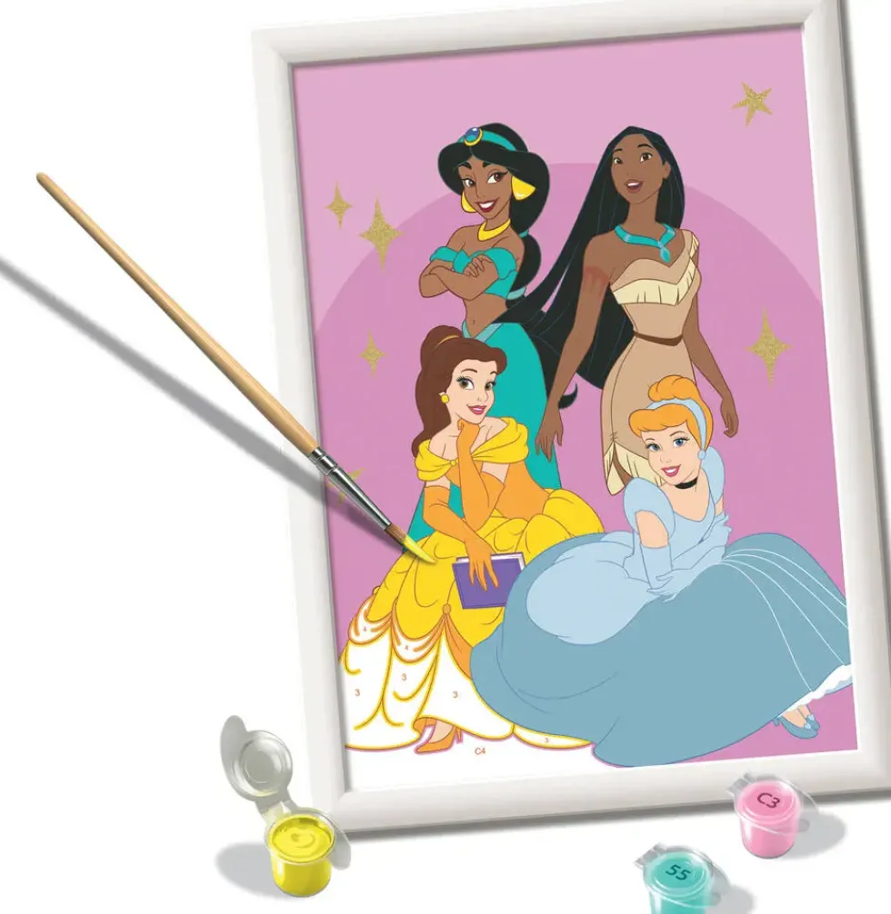PRINCESSES DISNEY - NUMERO D'ART - 18X24CM