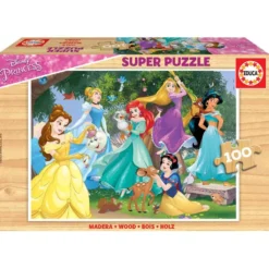 PUZZLE 100 BOIS DISNEY PRINCESSES