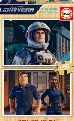 PUZZLE BOIS 2 X 25 PIECES - LIGHTYEAR