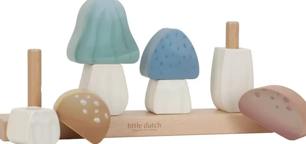 PUZZLE CHAMPIGNONS A EMPILER EN BOIS FSC - FOREST FRIENDS