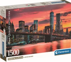PUZZLE COMPACT 1500 PIECES - EAST RIVER AT DUSK