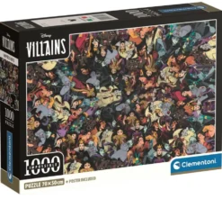 PUZZLE COMPACT 1000 PIECES - IMPOSSIBLE DISNEY VILLAINS