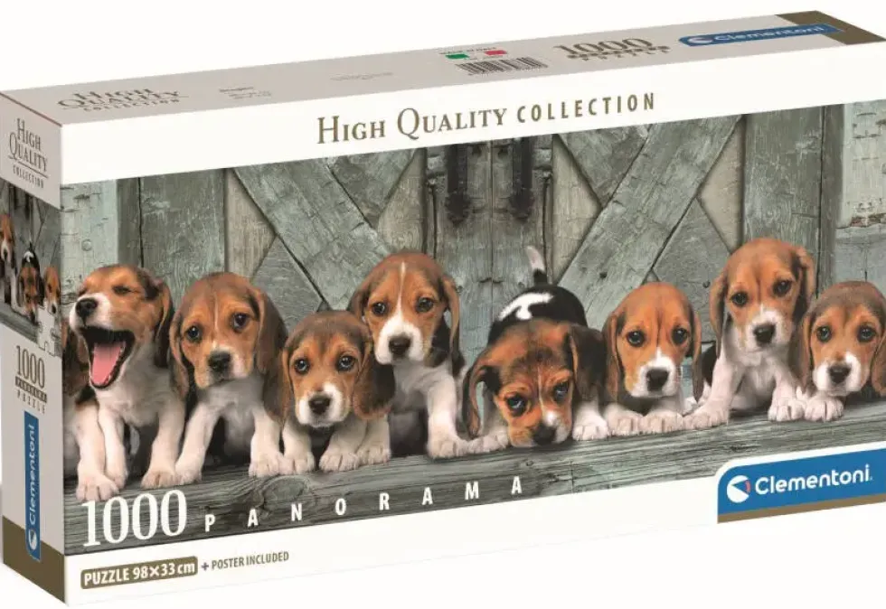 PUZZLE COMPACT 1000 PIECES PANORAMA - BEAGLES