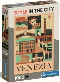 PUZZLECOMPACT 1000 PIECES - STYLE IN THE CITY VENISE