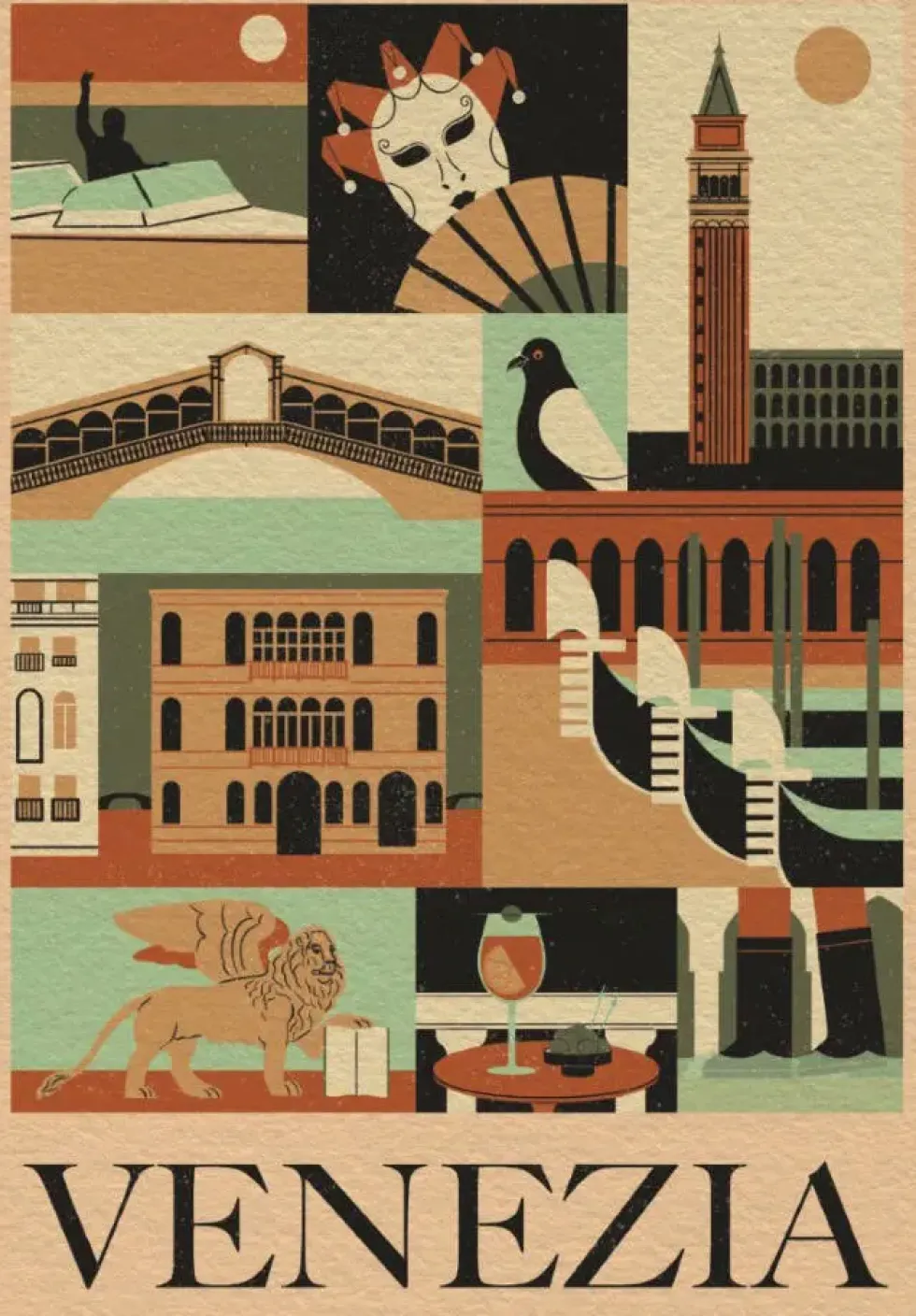PUZZLECOMPACT 1000 PIECES - STYLE IN THE CITY VENISE