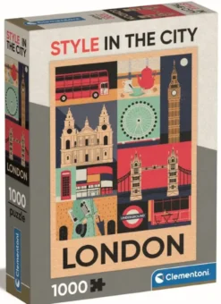 PUZZLE COMPACT 1000 PIECES - STYLE IN THE CITY - LONDRES