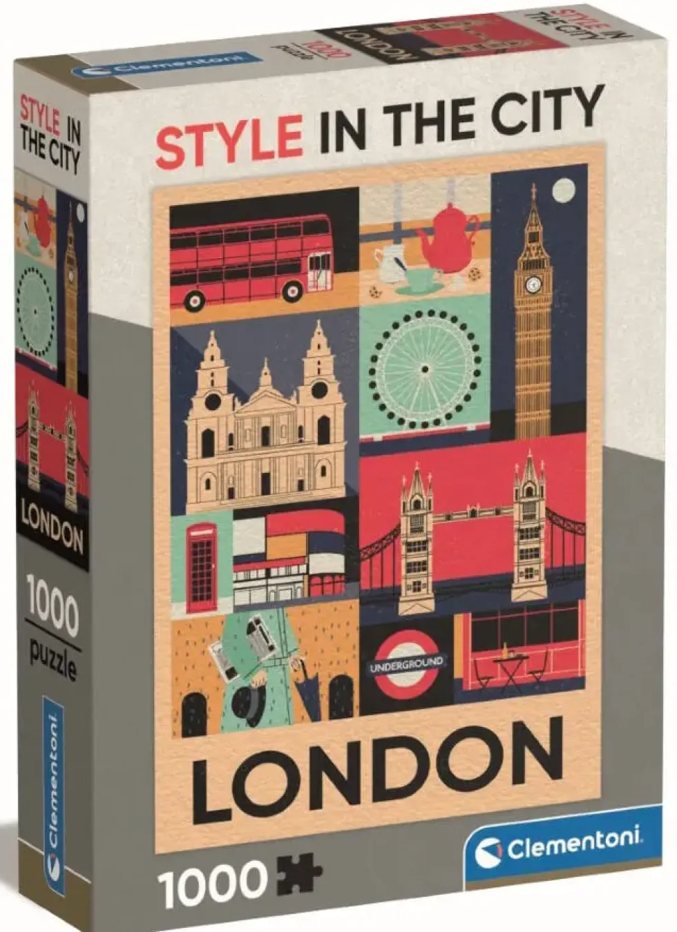 PUZZLE COMPACT 1000 PIECES - STYLE IN THE CITY - LONDRES