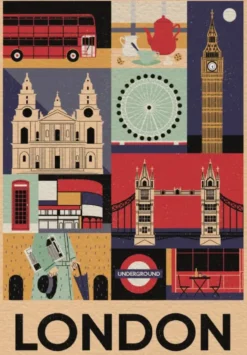 PUZZLE COMPACT 1000 PIECES - STYLE IN THE CITY - LONDRES