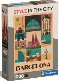 PUZZLECOMPACT 1000 PIECES - STYLE IN THE CITY - BARCELONE