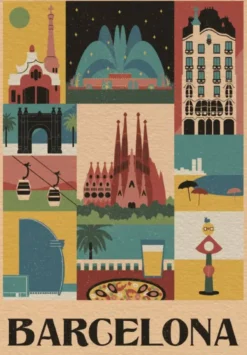 PUZZLECOMPACT 1000 PIECES - STYLE IN THE CITY - BARCELONE