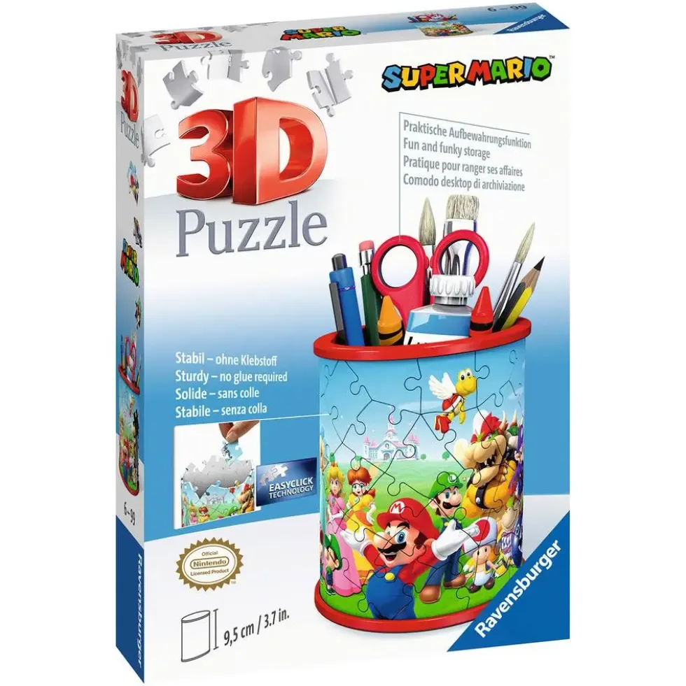 PUZZLE 3D 54 PIECES POT À CRAYONS - SUPER MARIO