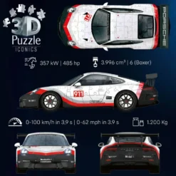PUZZLE 3D PORSCHE 911 GT3 CUP