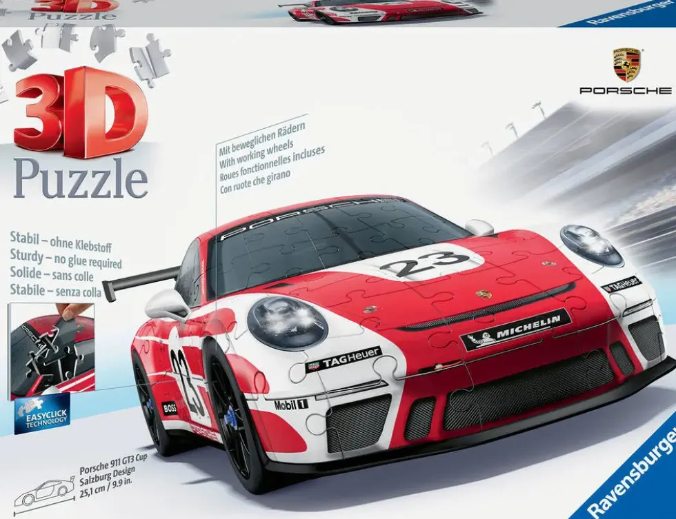 PUZZLE 3D PORSCHE 911 GT3 CUP SALZBURG AVEC GRILLE