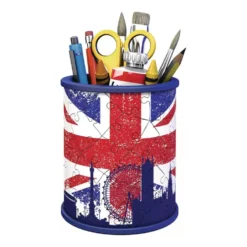 PUZZLE 3D POT A CRAYONS 54 PIECES UNION JACK