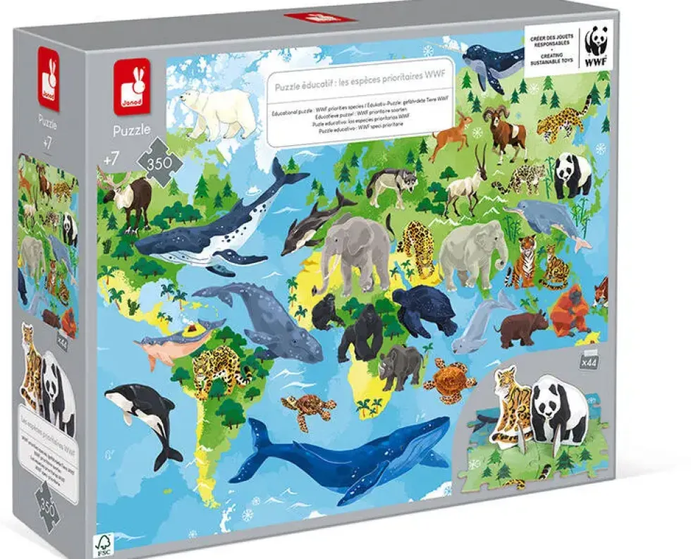 PUZZLE ÉDUCATIF LES ESPÈCES PRIORITAIRES DE WWF