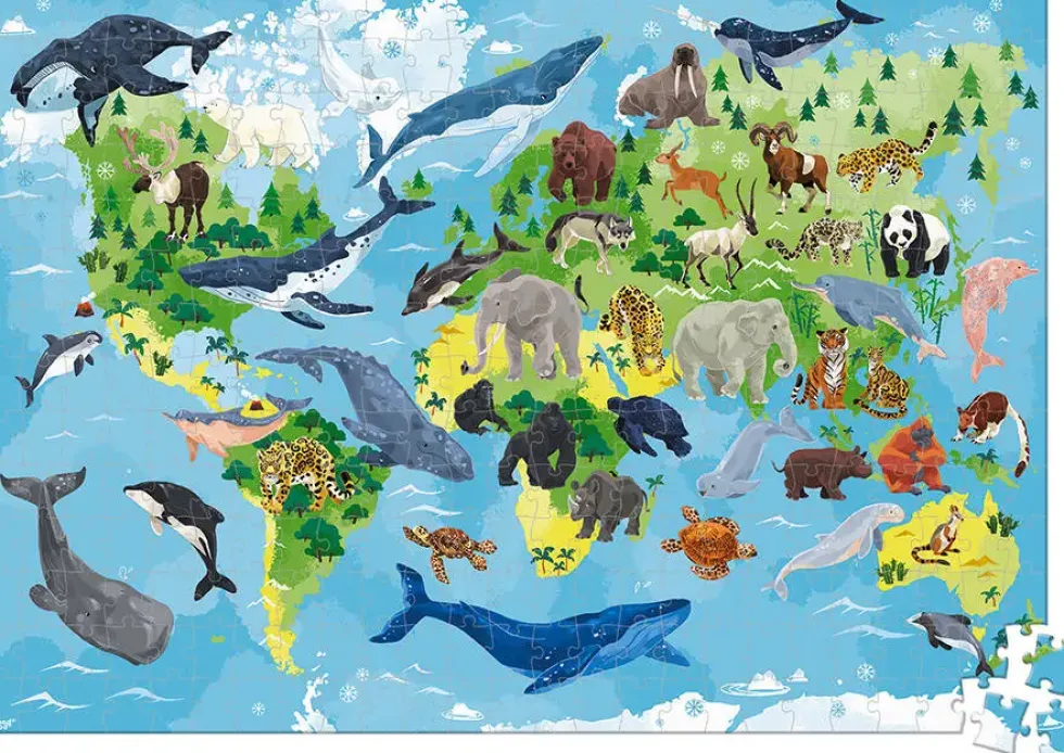 PUZZLE ÉDUCATIF LES ESPÈCES PRIORITAIRES DE WWF