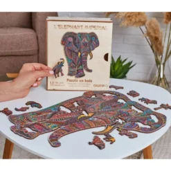 PUZZLE EN BOIS 190 PIECES - L'ELEPHANT IMPERIAL