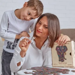 PUZZLE EN BOIS 190 PIECES - L'ELEPHANT IMPERIAL