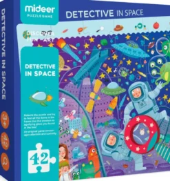 PUZZLE 2 EN 1 - DÉTECTIVE ESPACE 42 PIECES