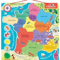 PUZZLE FRANCE MAGNETIQUE - 93 PIECES